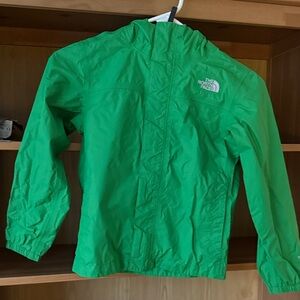 The North Face Bright Green Raincoat Boys 7/8